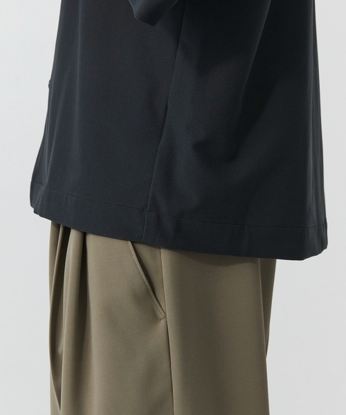 PUBLIC TOKYO（パブリックトウキョウ）の「Air tool リラックスハーフスリーブシャツ /ウォッシャブル/夏服/ストレッチ/伸縮性/通気性/防シワ性/UVカット/セットアップ（シャツ/ブラウス・メンズ・ブラック/カーキ/ダークグレー・1/2）」の21枚目の写真