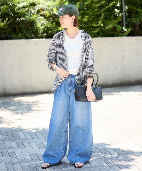 SLOBE IENA（スローブイエナ）の「《追加》リネンコットンレギュラーシャツ（シャツ/ブラウス・レディース・スカイブルー/ブラック系その他/ベージュ/ピンク・FREE）」の6枚目の写真