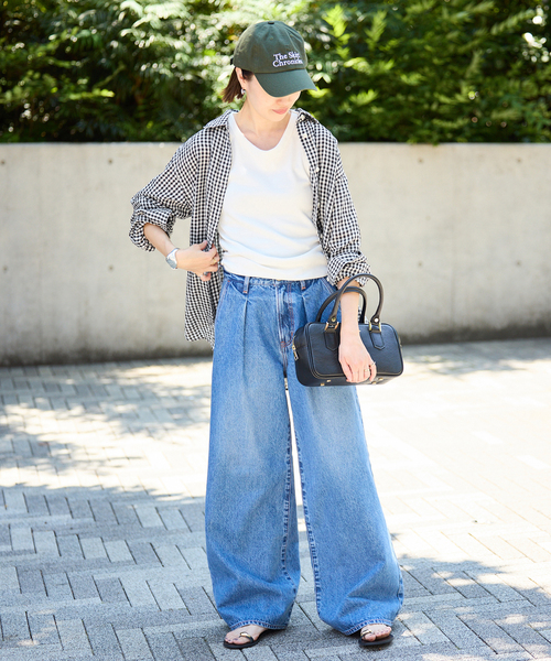 SLOBE IENA（スローブイエナ）の「《追加》リネンコットンレギュラーシャツ（シャツ/ブラウス・レディース・スカイブルー/ブラック系その他/ベージュ/ピンク・FREE）」の7枚目の写真