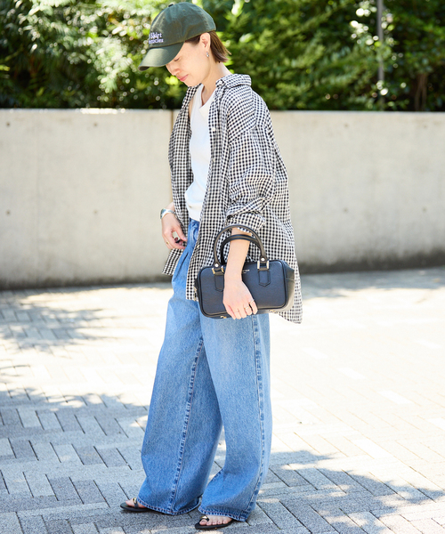 SLOBE IENA（スローブイエナ）の「《追加》リネンコットンレギュラーシャツ（シャツ/ブラウス・レディース・スカイブルー/ブラック系その他/ベージュ/ピンク・FREE）」の9枚目の写真