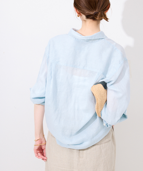 SLOBE 長袖シャツ リネンコットン SLOBE IENA｜《追加》リネンコットンレギュラーシャツ | Rakuten