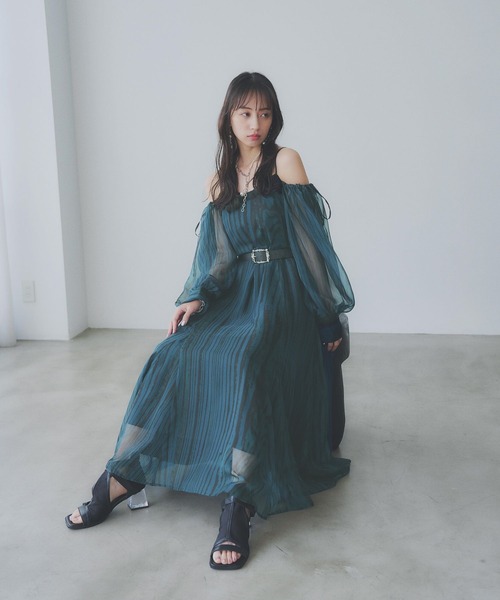 完売品【YUMA TAKAHASHI×HARE】オフショルキャミワンピース セール】【YUMA TAKAHASHI×HARE】オフショルキャミワンピース