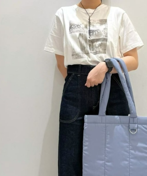 Right-on（ライトオン）の「【HONEYSUCKLE ROSE】フォトグラフィックＴ（Tシャツ/カットソー・レディース・オフホワイト/その他3/その他1/ダークグレー・L/M）」の3枚目の写真