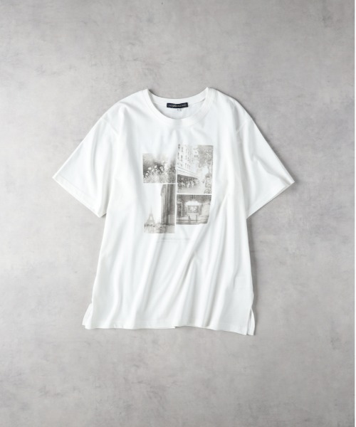 Right-on（ライトオン）の「【HONEYSUCKLE ROSE】フォトグラフィックＴ（Tシャツ/カットソー・レディース・オフホワイト/その他3/その他1/ダークグレー・L/M）」の7枚目の写真