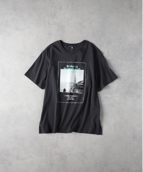 Right-on（ライトオン）の「【HONEYSUCKLE ROSE】フォトグラフィックＴ（Tシャツ/カットソー・レディース・オフホワイト/その他3/その他1/ダークグレー・L/M）」の9枚目の写真