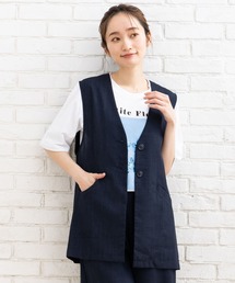 ファイト　ジレ　ベスト　リネン Amazon | [Harpie.J] ベスト メンズ リネンベスト 春 夏 袖なし