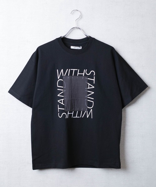 INNOCENT(イノセント)の「【ARC】【SWITCH by ARCH】シアー ペースト スクエア プリント Tシャツ(Tシャツ/カットソー・レディース・ブラック/ホワイト系・FREE)」の2枚目の写真