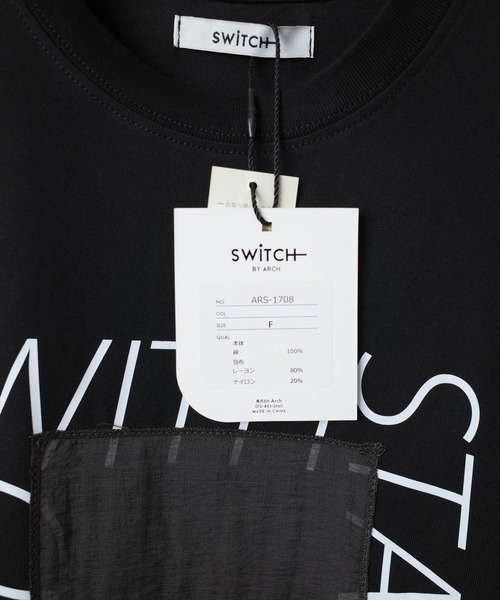 INNOCENT(イノセント)の「【ARC】【SWITCH by ARCH】シアー ペースト スクエア プリント Tシャツ(Tシャツ/カットソー・レディース・ブラック/ホワイト系・FREE)」の10枚目の写真