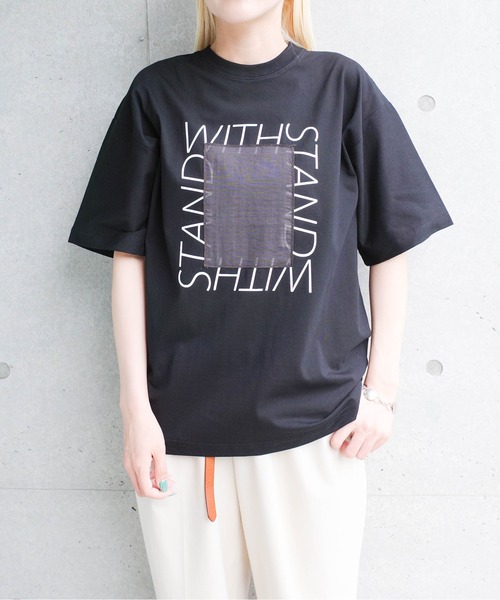 INNOCENT(イノセント)の「【ARC】【SWITCH by ARCH】シアー ペースト スクエア プリント Tシャツ(Tシャツ/カットソー・レディース・ブラック/ホワイト系・FREE)」の18枚目の写真
