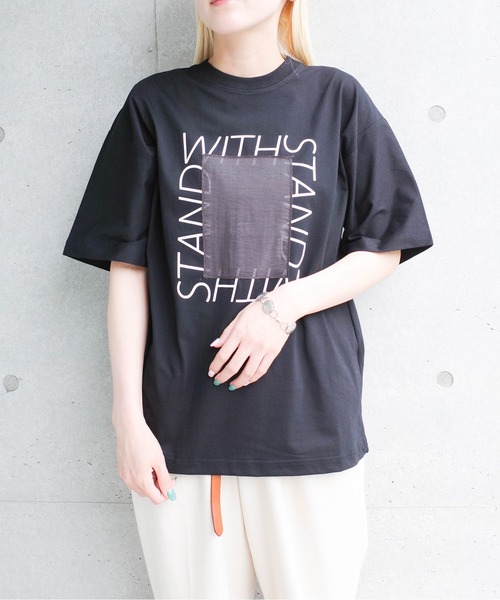 INNOCENT(イノセント)の「【ARC】【SWITCH by ARCH】シアー ペースト スクエア プリント Tシャツ(Tシャツ/カットソー・レディース・ブラック/ホワイト系・FREE)」の19枚目の写真
