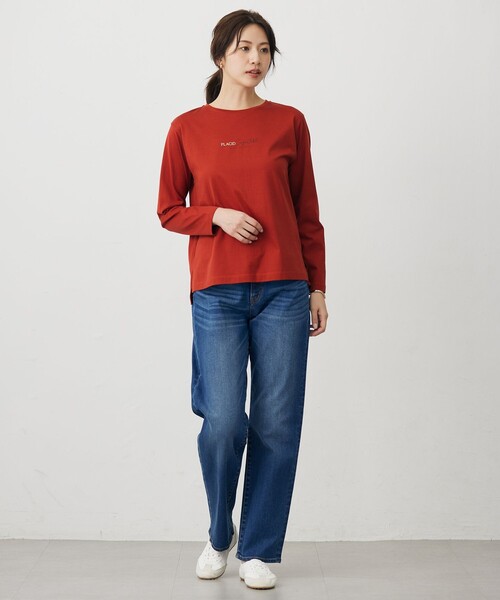 J.PRESS Ladies（J.プレス レディス）の「ロゴ Tシャツ（Tシャツ/カットソー・レディース・ブルー系/ホワイト系/ベージュ系/オレンジ系・SMALL）」の15枚目の写真