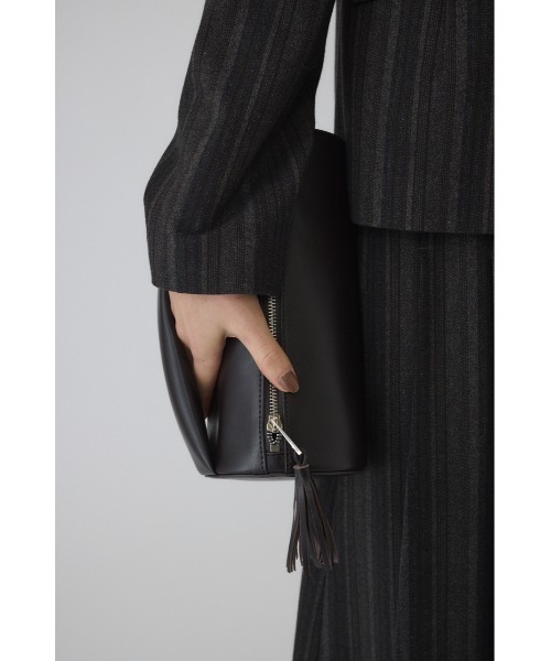 RIM.ARK（リムアーク）の「Drum leather clutch bag ドラム