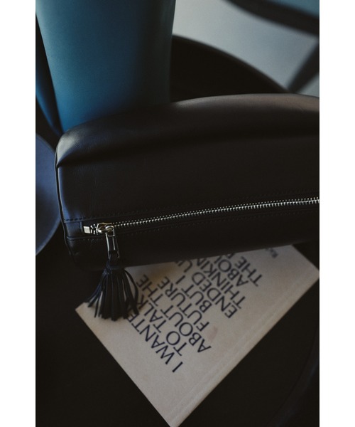 リムアーク　ドラムレザークラッチバッグ Drum leather clutch bag ドラムレザークラッチバッグ（クラッチ