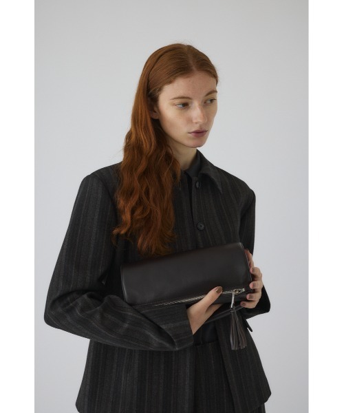 リムアーク　ドラムレザークラッチバッグ Drum leather clutch bag ドラムレザークラッチバッグ（クラッチ