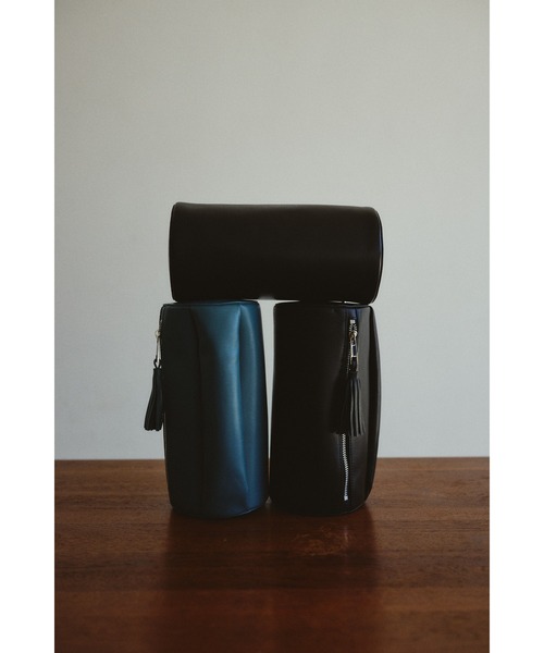 リムアーク　ドラムレザークラッチバッグ Drum leather clutch bag ドラムレザークラッチバッグ（クラッチ