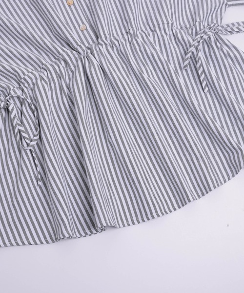 lesperance(レスぺランス)の「前後2WAYドロストデザインブラウス(シャツ/ブラウス・レディース・ストライプ/チェック/ブラック/ホワイト・フリー)」の22枚目の写真