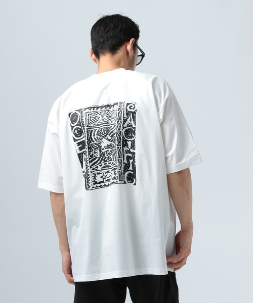 Ocean Pacific（オーシャンパシフィック）の「【Ocean Pacific(オーシャンパシフィック)】OLD PATTERNラッシュガードTシャツ[吸水速乾・UVカット・水陸両用]（Tシャツ/カットソー・メンズ・ブラック/ホワイト・MEDIUM/LARGE）」の9枚目の写真