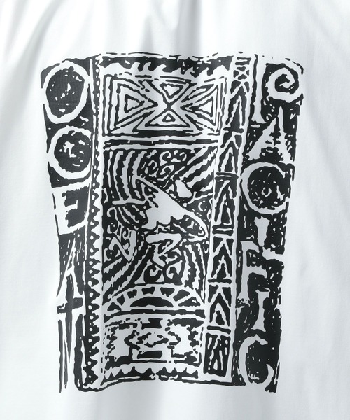 Ocean Pacific（オーシャンパシフィック）の「【Ocean Pacific(オーシャンパシフィック)】OLD PATTERNラッシュガードTシャツ[吸水速乾・UVカット・水陸両用]（Tシャツ/カットソー・メンズ・ブラック/ホワイト・MEDIUM/LARGE）」の12枚目の写真