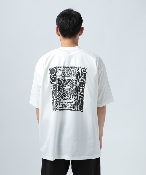 Ocean Pacific（オーシャンパシフィック）の「【Ocean Pacific(オーシャンパシフィック)】OLD PATTERNラッシュガードTシャツ[吸水速乾・UVカット・水陸両用]（Tシャツ/カットソー・メンズ・ブラック/ホワイト・MEDIUM/LARGE）」の20枚目の写真