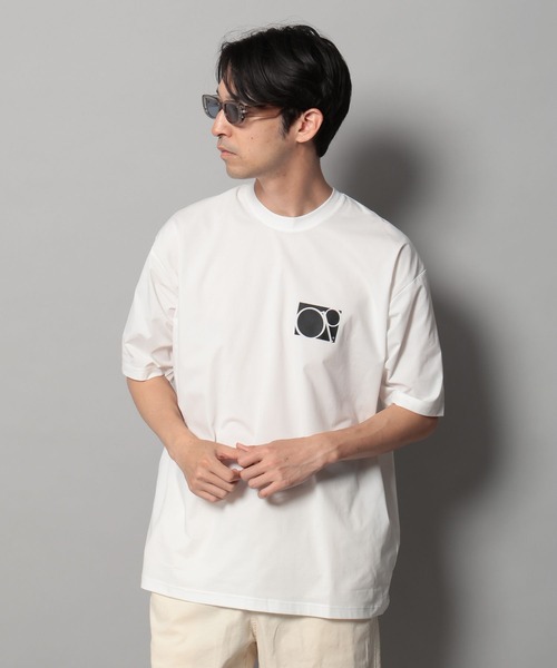 Ocean Pacific（オーシャンパシフィック）の「【Ocean Pacific(オーシャンパシフィック)】OLD PATTERNラッシュガードTシャツ[吸水速乾・UVカット・水陸両用]（Tシャツ/カットソー・メンズ・ブラック/ホワイト・MEDIUM/LARGE）」の5枚目の写真