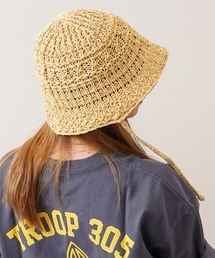 1111clothing（ワンフォークロージング）の「リボン付き クロシェハット / Crochet hat with ribbon（ハット）」