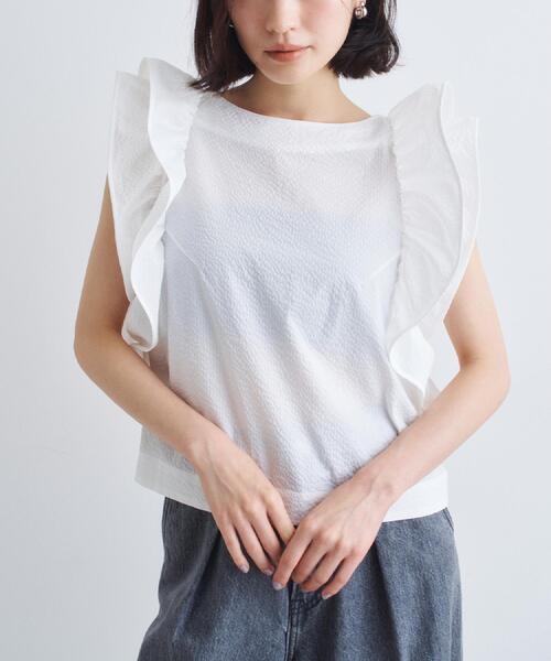 セール】ruffle drama blouse（シャツ/ブラウス）｜CODE A（コードエー