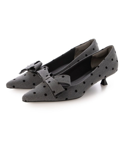ふかふか・リボン取り外し可】2WAYリボンポインテッドパンプス IZ5795