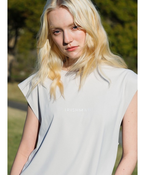 IRISHMAN(アイリッシュマン)の「【REFLECT】cool fit sleeveless mock neck / クールフィットノースリーブモックネック(UNISEX)(ベスト・メンズ・グレー/ブラック・XL/L/M)」の1枚目の写真