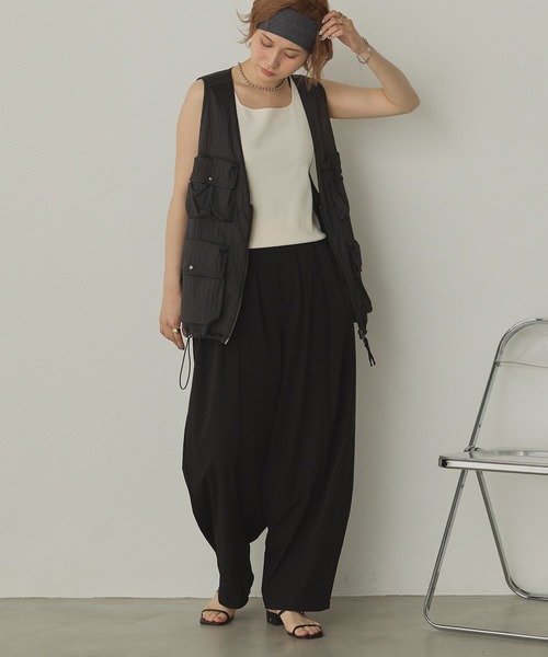 Lig.cocoonpants リグドット　コクーンパンツ　黒 S 新品未使用 接触冷感】 コクーンパンツ（その他パンツ）｜hunch（ハンチ）の