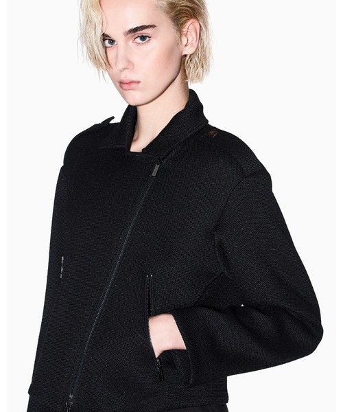 ARMANI EXCHANGE(アルマーニエクスチェンジ)の「【A|X アルマーニ エクスチェンジ】メタリックジャカード ブルゾン(ブルゾン・レディース・ブラック・LARGE/MEDIUM/SMALL/X-LARGE/X-SMALL)」の1枚目の写真
