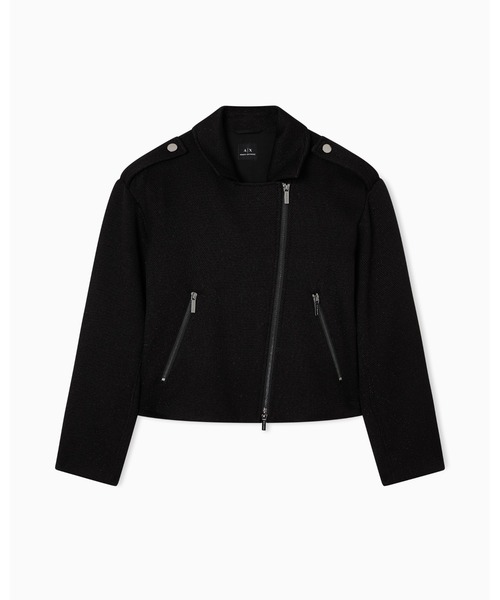 ARMANI EXCHANGE(アルマーニエクスチェンジ)の「【A|X アルマーニ エクスチェンジ】メタリックジャカード ブルゾン(ブルゾン・レディース・ブラック・LARGE/MEDIUM/SMALL/X-LARGE/X-SMALL)」の3枚目の写真