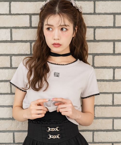 tシャツ チョーカー付きリボンカットソー レディース チョーカー付きリボンカットソー – レディースファッション通販