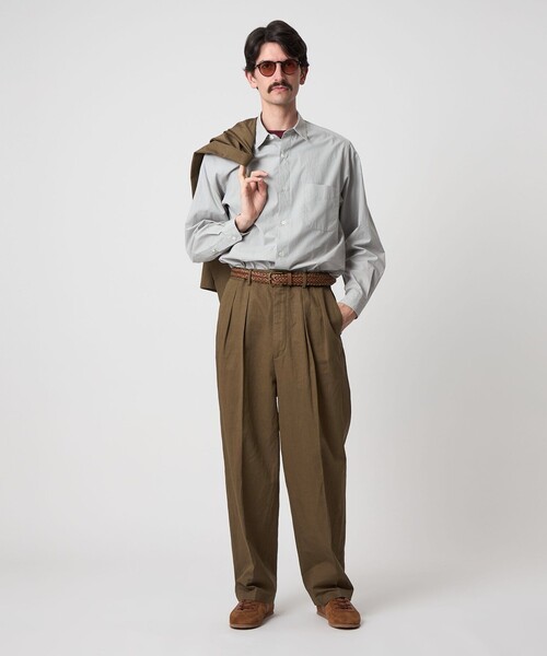 【極美品】Steven Alan ワイド リネン トラウザーズ パンツ S steven alan トラウザー スラックス ワイドパンツ - メルカリ
