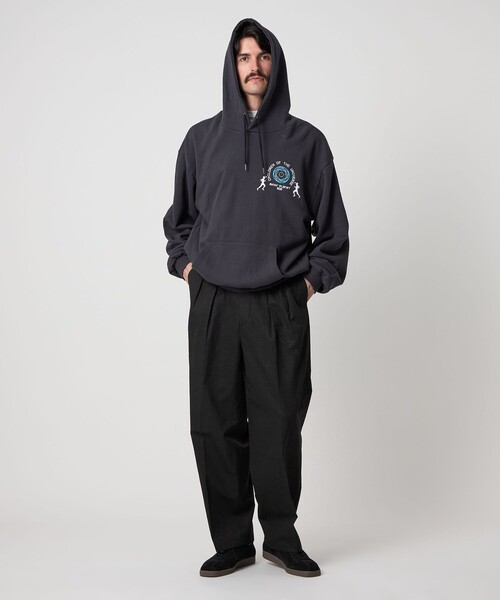 Steven Alan＞ コットン/リネン ツイル イン ツープリーツ