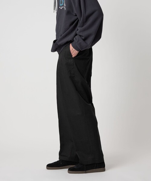 セール】＜Steven Alan＞ コットン/リネン ツイル イン ツープリーツ