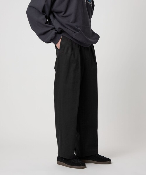 【美品】Steven Alan 1タック リネン トラウザーズ スラックス S STEVEN ALAN パンツ 「Steven Alan」タック トラウザーズ