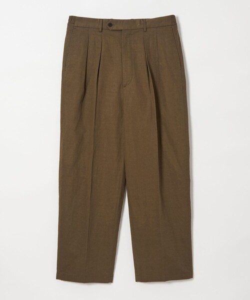 セール】＜Steven Alan＞ コットン/リネン ツイル イン ツープリーツ