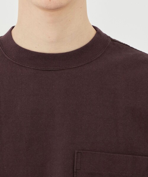 GALERIE VIE(ギャルリー ヴィー)の「ドライコットン クルーネックプルオーバー(Tシャツ/カットソー・メンズ・チャコールグレー/ダークブラウン・FREE)」の7枚目の写真
