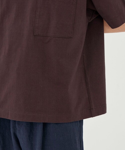 GALERIE VIE(ギャルリー ヴィー)の「ドライコットン クルーネックプルオーバー(Tシャツ/カットソー・メンズ・チャコールグレー/ダークブラウン・FREE)」の9枚目の写真