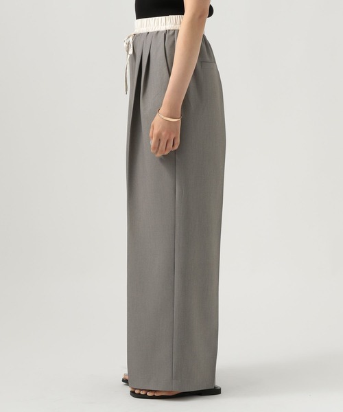 BAYFLOW（ベイフロー）の「サテン切替ワイドスラックス（その他パンツ・レディース・ブラック/グレー/ベージュ・FREE）」の10枚目の写真