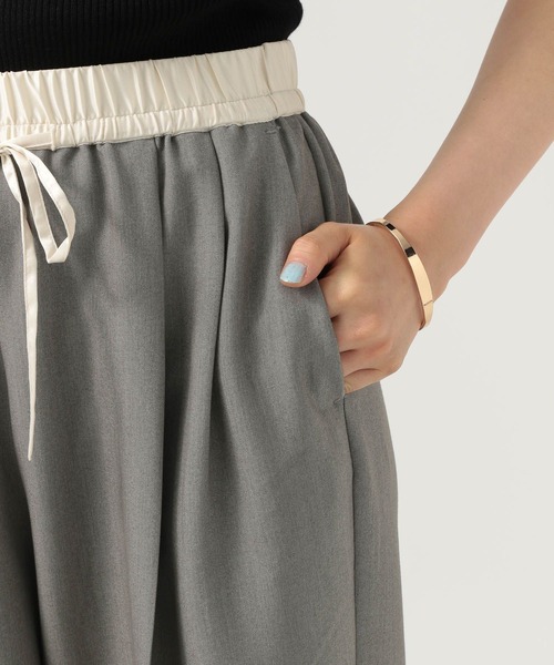 BAYFLOW（ベイフロー）の「サテン切替ワイドスラックス（その他パンツ・レディース・ブラック/グレー/ベージュ・FREE）」の13枚目の写真