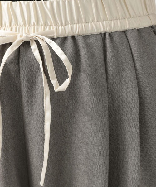 BAYFLOW（ベイフロー）の「サテン切替ワイドスラックス（その他パンツ・レディース・ブラック/グレー/ベージュ・FREE）」の16枚目の写真