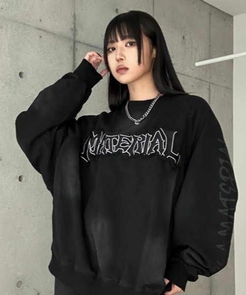 KsG(ケーエスジー)の「ダメージドルマンレタリングスウェット(スウェット・レディース・ベージュ/ブラック・X-LARGE/LARGE/MEDIUM)」の12枚目の写真