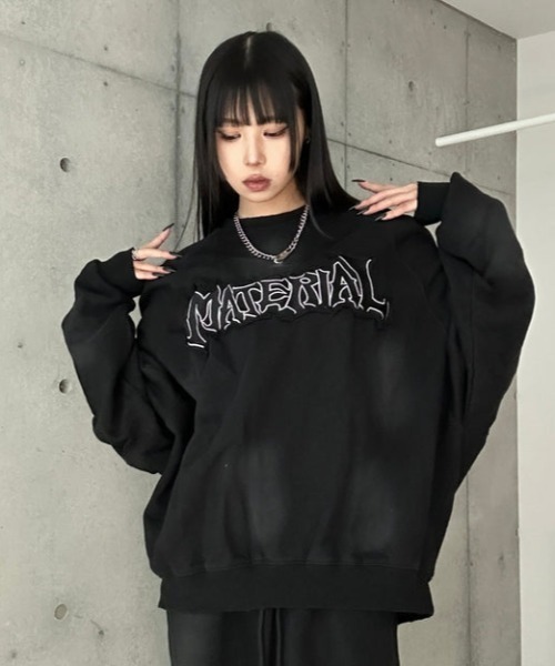 KsG(ケーエスジー)の「ダメージドルマンレタリングスウェット(スウェット・レディース・ベージュ/ブラック・X-LARGE/LARGE/MEDIUM)」の13枚目の写真