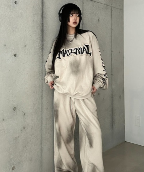 KsG(ケーエスジー)の「ダメージドルマンレタリングスウェット(スウェット・レディース・ベージュ/ブラック・X-LARGE/LARGE/MEDIUM)」の10枚目の写真