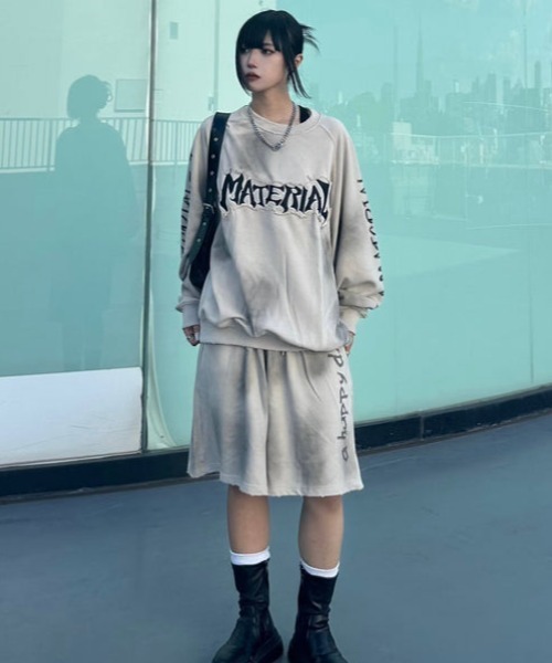 KsG(ケーエスジー)の「ダメージドルマンレタリングスウェット(スウェット・レディース・ベージュ/ブラック・X-LARGE/LARGE/MEDIUM)」の19枚目の写真