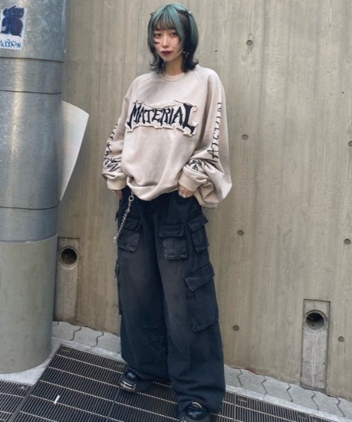 KsG(ケーエスジー)の「ダメージドルマンレタリングスウェット(スウェット・レディース・ベージュ/ブラック・X-LARGE/LARGE/MEDIUM)」の22枚目の写真