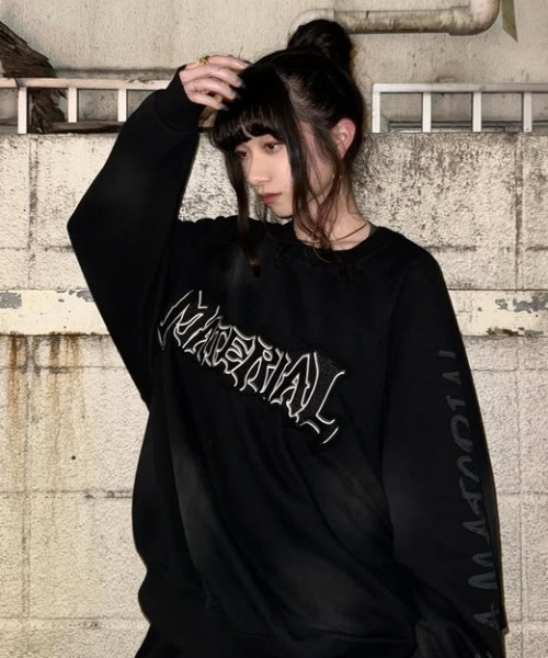 KsG(ケーエスジー)の「ダメージドルマンレタリングスウェット(スウェット・レディース・ベージュ/ブラック・X-LARGE/LARGE/MEDIUM)」の15枚目の写真