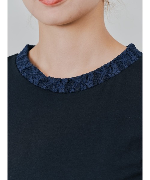 DOLLUPOOPS(ドールアップウップス)の「袖レースロンT(Tシャツ/カットソー・レディース・ブラック/オフホワイト/チャコールグレー・38)」の13枚目の写真