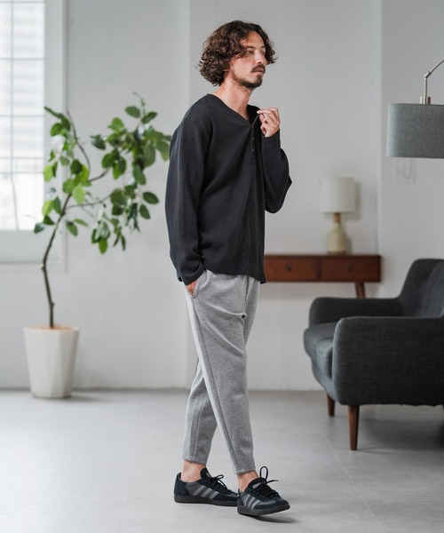 Magine(マージン)の「mlt5316-Double Cloth Long Sleeve Henley T-shirts ロングスリーブTシャツ(Tシャツ/カットソー・メンズ・ホワイト/ブラック/カーキ・48/46/44)」の18枚目の写真